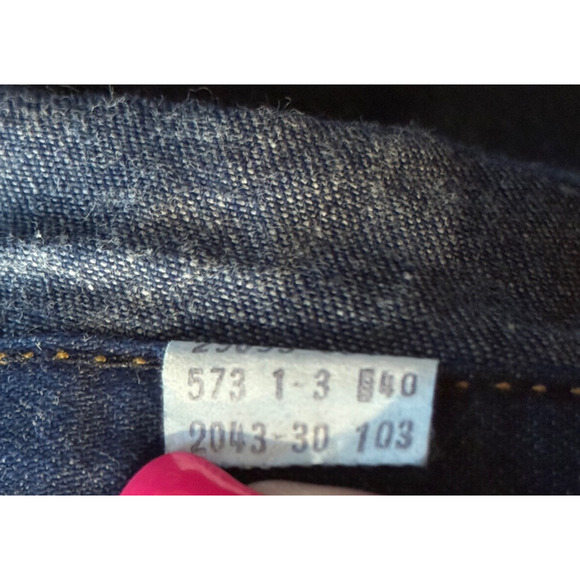 Vintage Levi Orange Tab Jeans Mens 40W 33L Baggy Diamond Logo Made In USA Rare - Picture 5 of 9